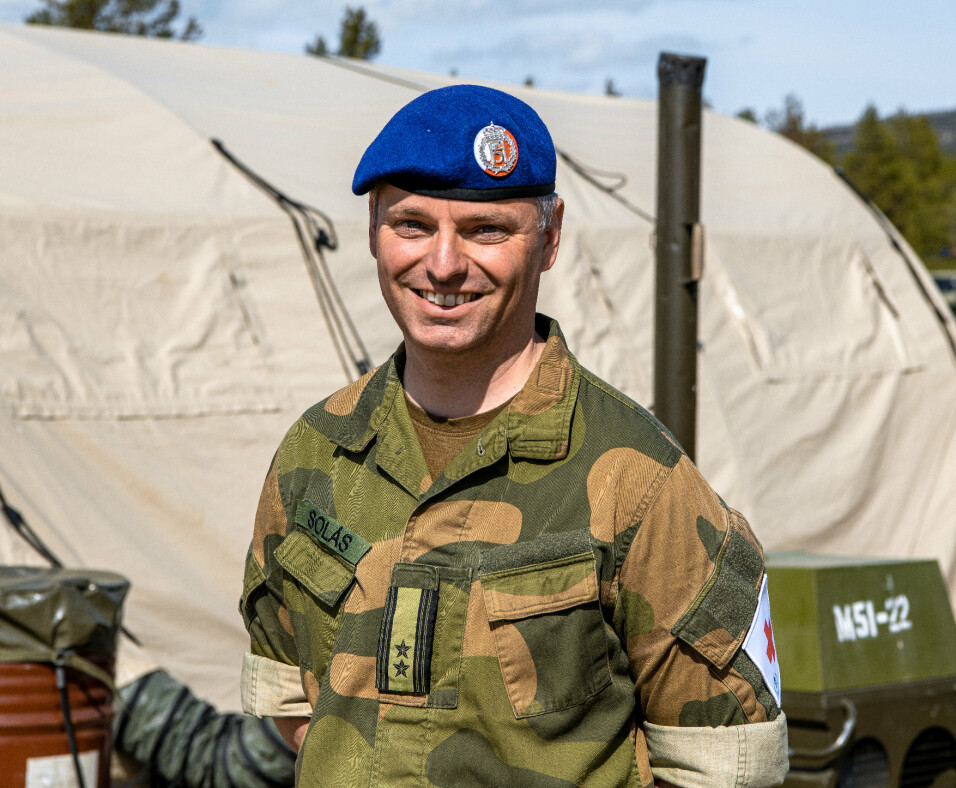 Sjef for Sanitetsbataljonen i Brigade Nord, Rasmus Solås.