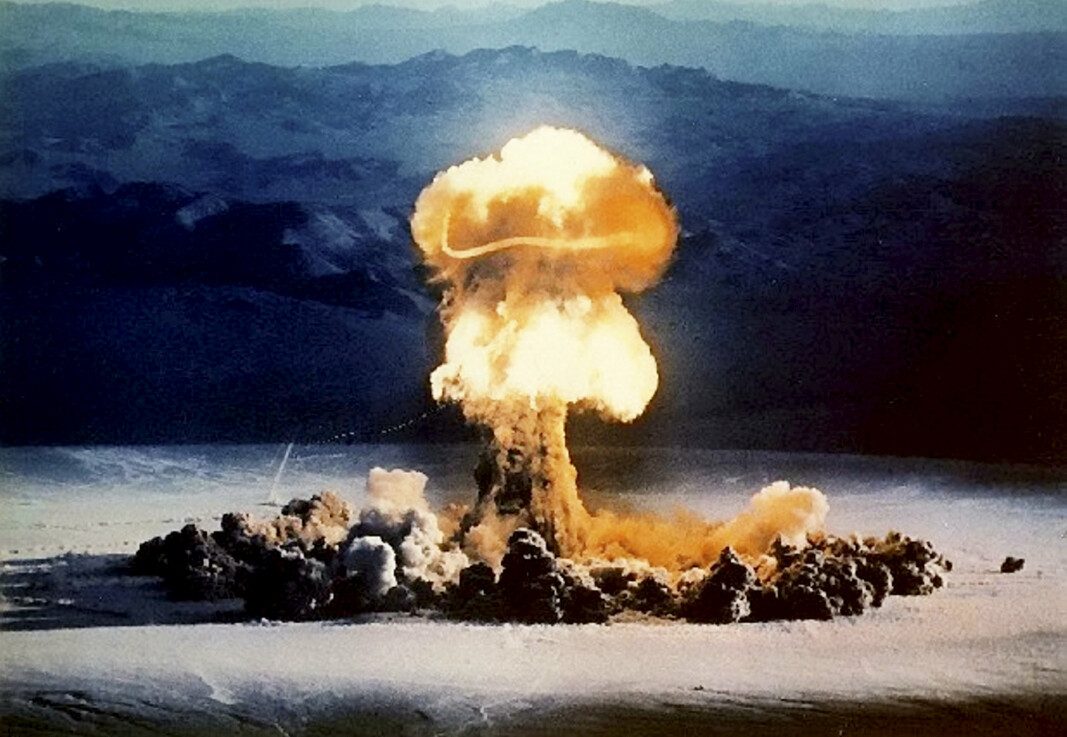 ATOMSOPP: Atombomben Priscilla ble sprengt under en test i Nevada i 1957.
