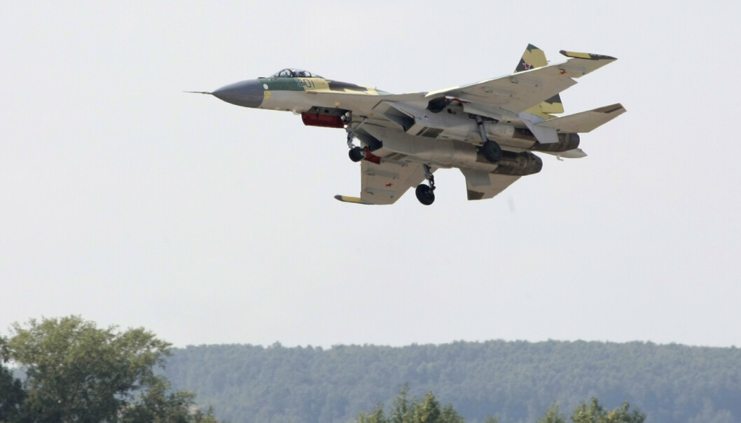 JAGERFLY: To russiske Sukhoi Su-35 skal ha fløyet inn i estisk luftrom.