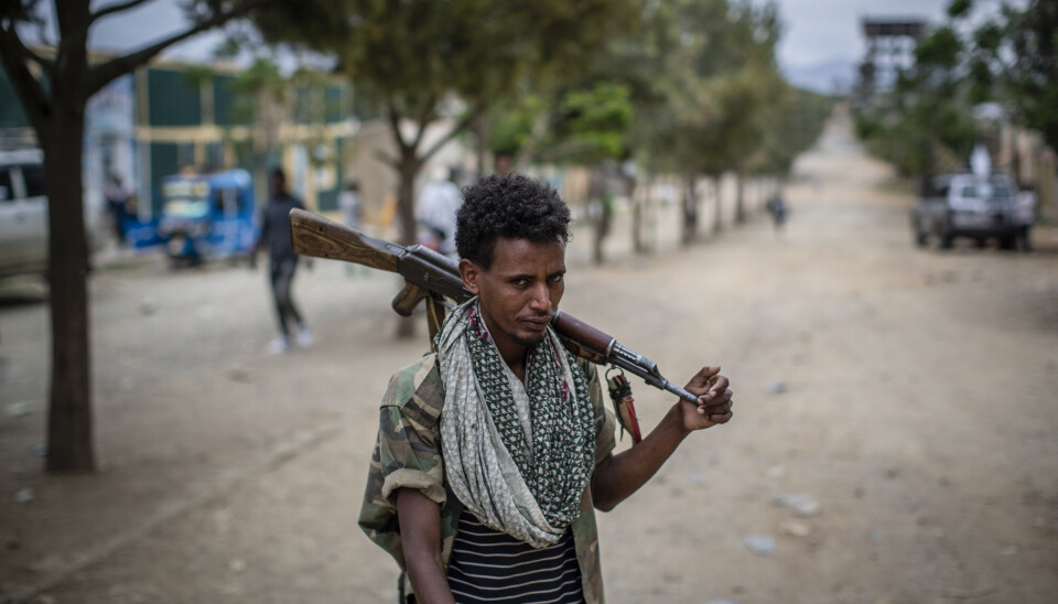 VALG: Krig, sult og etnisk og politisk uro preger Etiopia, men mandag holder landet likevel valg på ny nasjonalforsamling. Millioner av etiopiere får ikke stemme, andre boikotter valget, og internasjonale observatører holder seg unna. Innbyggerne i den krigsherjede Tigray-regionen (bildet) får ikke delta i valget.