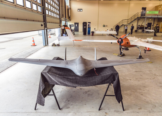 FORSKNINGSPROSJEKT: Slik ser den ubemannede dronen ut, som ble demonstrert på åpningen av Ice Worx Artic. FORSKNINGSPROSJEKT: Slik ser den ubemannede dronen ut, som ble demonstrert på åpningen av Ice Worx Artic.