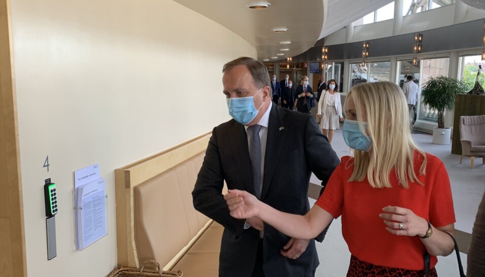 TO VALG: Statsminister Stefan Löfven har én uke på seg til å bestemme hva han vil gjøre.