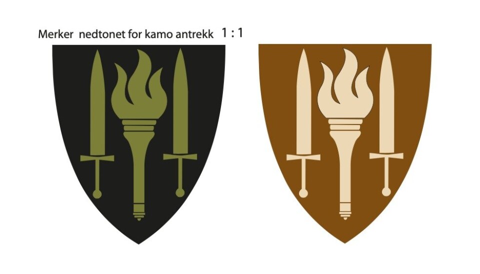 KAMO: Slik ser våpenet ut i nedtonede farger for kamoantrekk.