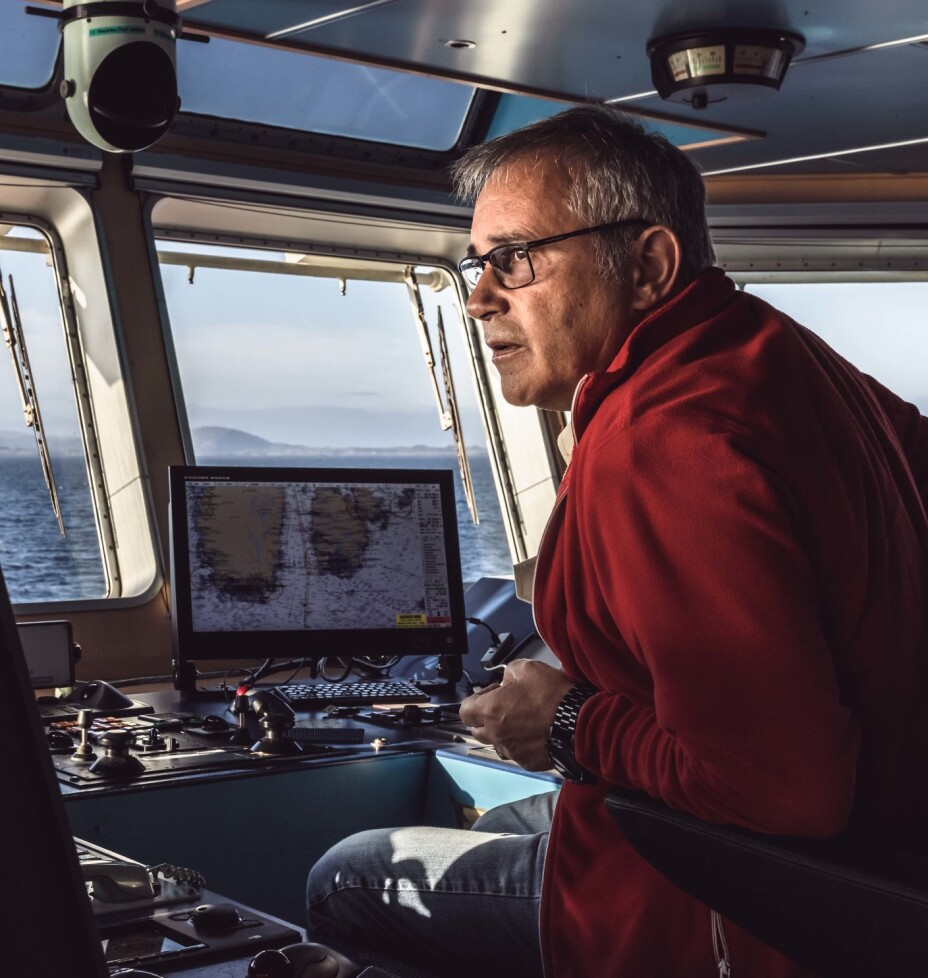 SKIPSJEF: Bjørn Aksel Golten synes de har gjort en god jobb på Nato-øvelse.