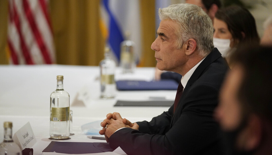 BESØK: Israels utenriksminister Yair Lapid innleder tirsdag et to dager langt offisielt besøk i De forente arabiske emirater. Bildet er tatt da han var i Roma i helgen. BESØK: Israels utenriksminister Yair Lapid innleder tirsdag et to dager langt offisielt besøk i De forente arabiske emirater. Bildet er tatt da han var i Roma i helgen.