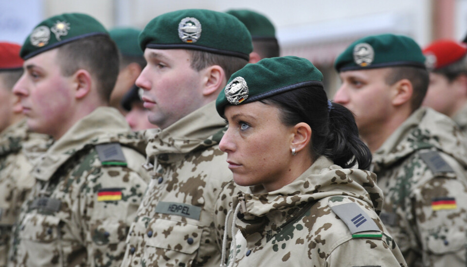 UTE: Tyske soldater fra 2009 som ble deployert til et oppdrag i Afghanistan. Nå har de siste tyske soldatene forlatt landet.