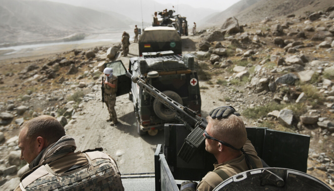 ASYL: Afghanske Bundeswehr-hjelpere har ankommet Tyskland. På bildet ser vi Bundeswehr-soldater på patrulje i Nord-Afghanistan i 2008. ASYL: Afghanske Bundeswehr-hjelpere har ankommet Tyskland. På bildet ser vi Bundeswehr-soldater på patrulje i Nord-Afghanistan i 2008.