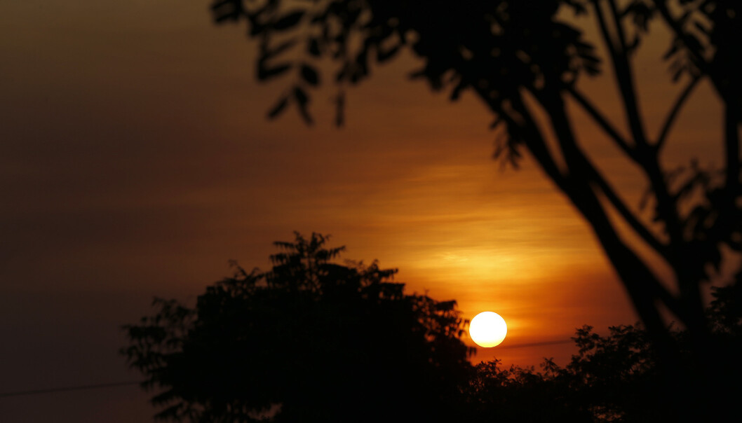 NILEN: Solnedgang over Nilen ved Malakal i Sør-Sudan.