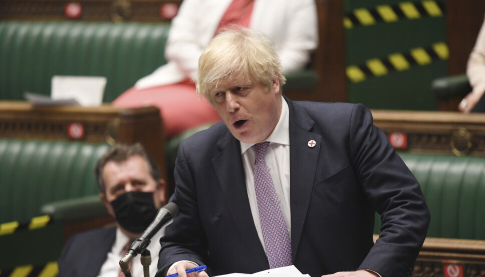 AFGHANISTAN: Statsminister Boris Johnson kunngjorde torsdag at nesten alle britiske soldater nå har forlatt Afghanistan.