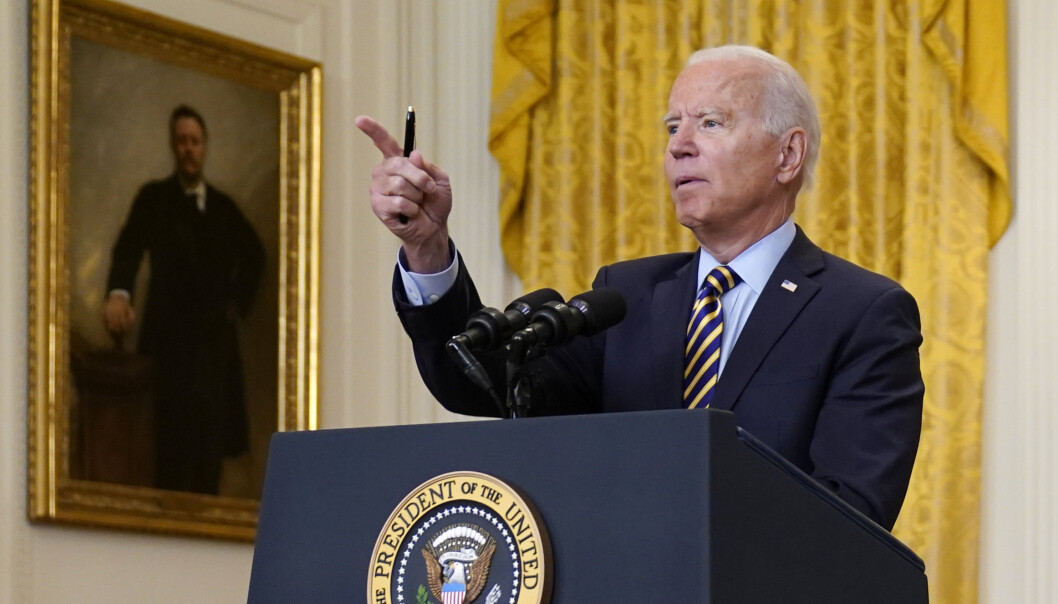 AFGHANISTAN: – Jeg stoler ikke på Taliban, men jeg stoler på kapasiteten til den afghanske hæren, sa president Biden på torsdag. AFGHANISTAN: – Jeg stoler ikke på Taliban, men jeg stoler på kapasiteten til den afghanske hæren, sa president Biden på torsdag.