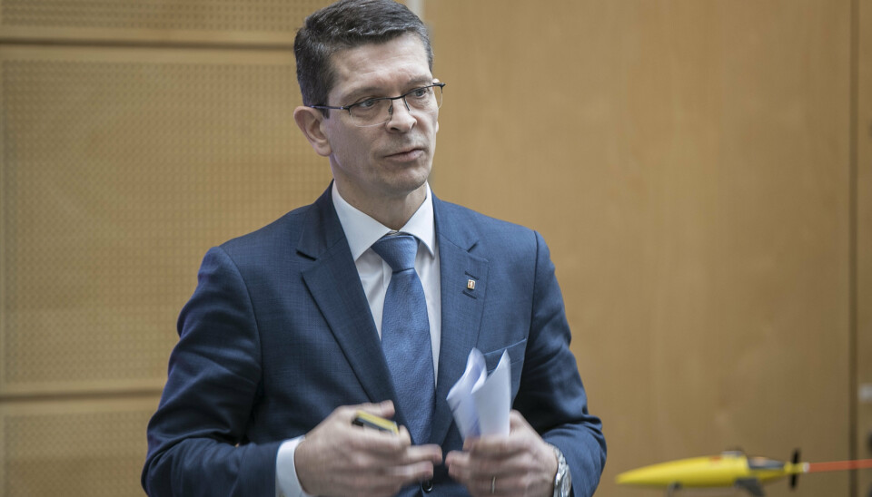 VEKST: Konsernsjef i Kongsberg Gruppen, Geir Håøy, melder om solid vekst for forsvarsvirksomheten.