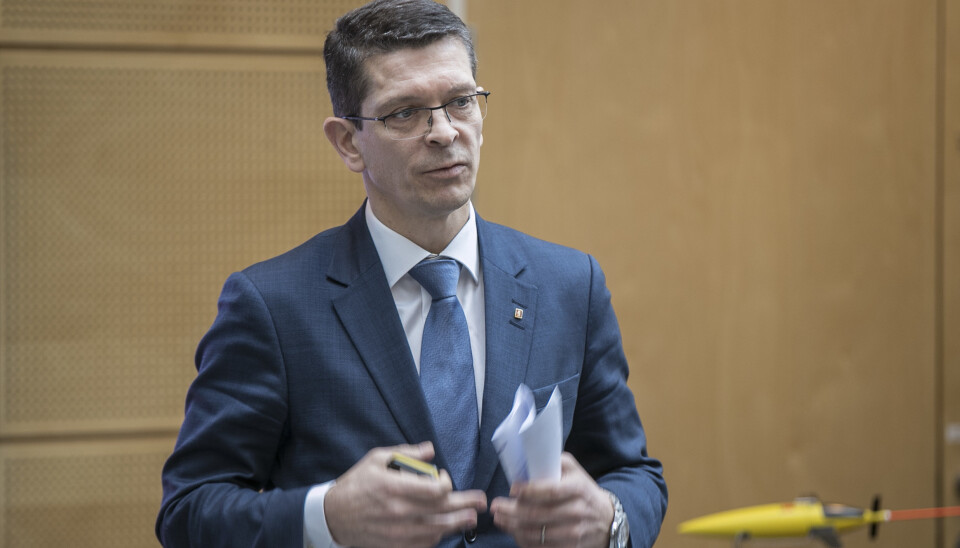 VEKST: Konsernsjef i Kongsberg Gruppen, Geir Håøy, melder om solid vekst for forsvarsvirksomheten.