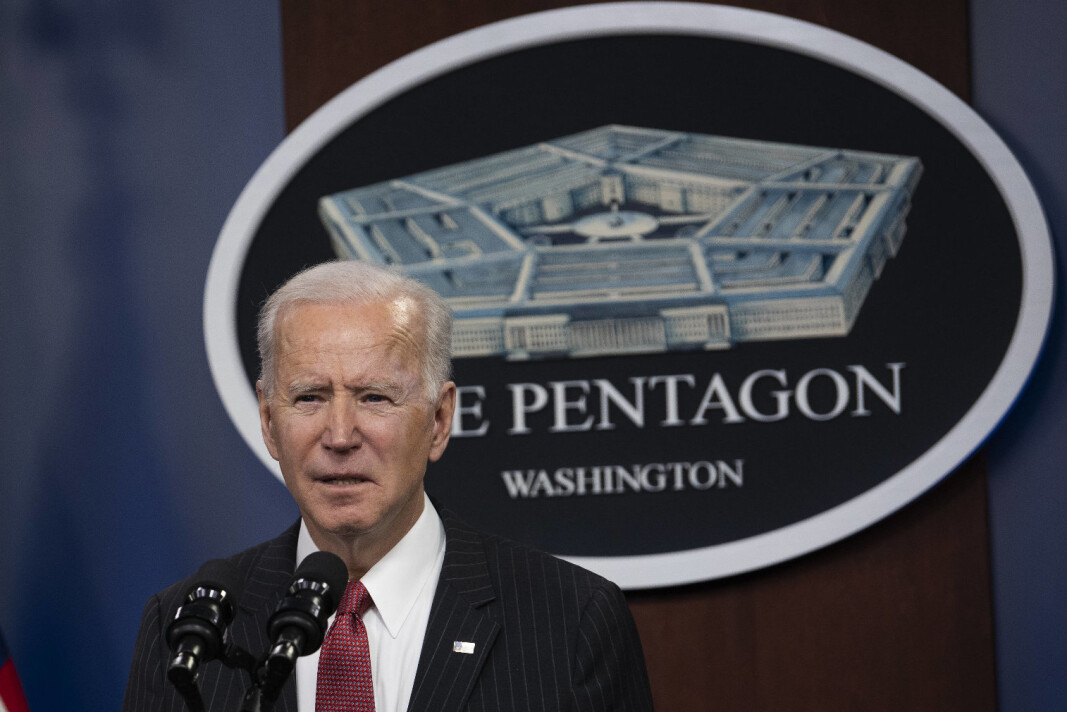 BUDSJET: USAs president Joe Biden har lagt frem forsvarsbudsjettet for 2022. BUDSJET: USAs president Joe Biden har lagt frem forsvarsbudsjettet for 2022.