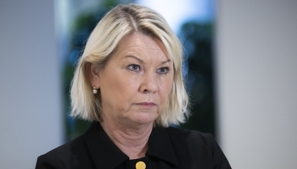 NY PLAN: Regjeringen la frem ny nasjonal kontraterrorplan torsdag 15. juli 2021, nesten ti år etter terrorangrepet 22. juli 2011. Justis- og beredskapsminister Monica Mæland.