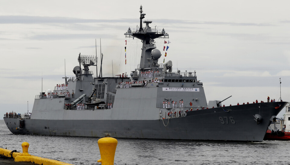 KORONA: Flere hundre ombord på et sørkoreansk krigsskip er smittet av korona.