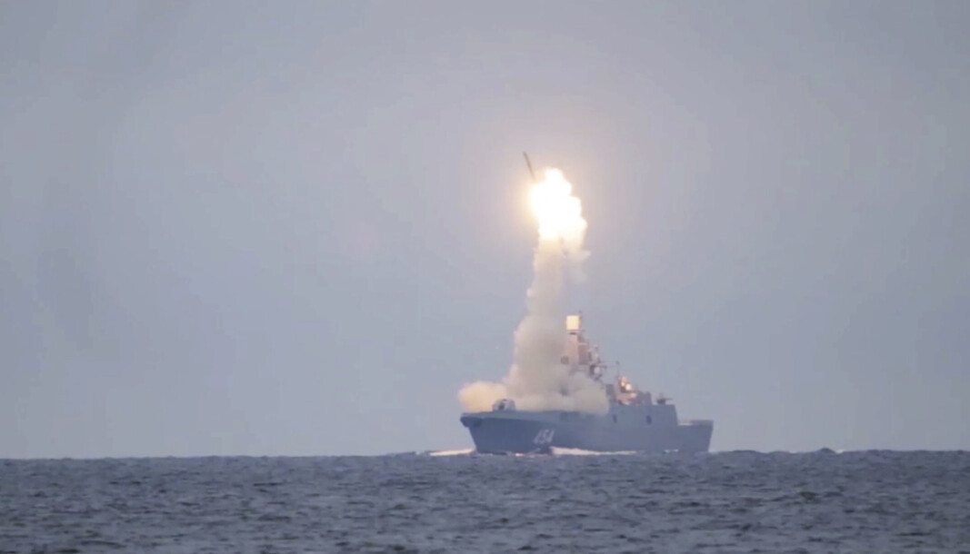 KRYSSERMISSIL: Russland har testet et Zircon hypersonisk kryssermissil som har en hastighet på sju ganger lydens hastighet. KRYSSERMISSIL: Russland har testet et Zircon hypersonisk kryssermissil som har en hastighet på sju ganger lydens hastighet.