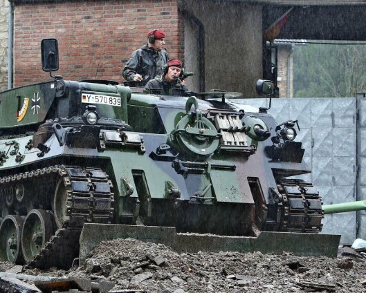 Slik bidrar det tyske forsvaret etter flomkatastrofen