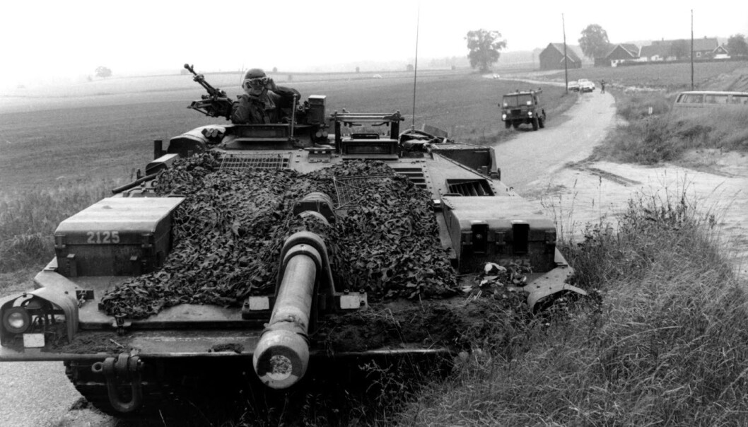 STRIDSVOGN S: Den svenskproduserte tanksen fikk betegnelsen Stridsvogn 103. STRIDSVOGN S: Den svenskproduserte tanksen fikk betegnelsen Stridsvogn 103.