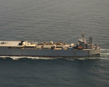 Iranske marinefartøy følges av det danske forsvaret