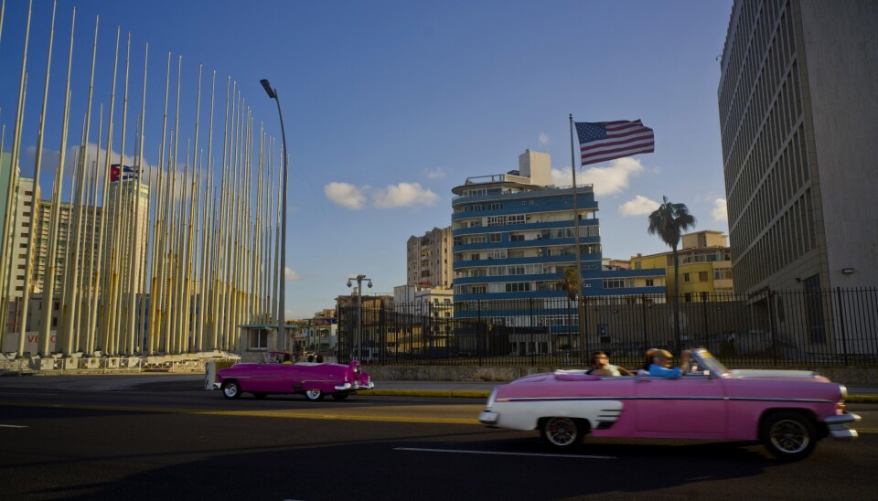 AMBASSADE: Havanna-syndromet ble først lagt merke til blant ansatte på den amerikanske ambassaden i Cubas hovedstad Havanna. AMBASSADE: Havanna-syndromet ble først lagt merke til blant ansatte på den amerikanske ambassaden i Cubas hovedstad Havanna.
