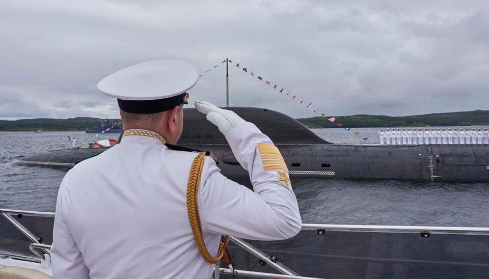 KOLA: Fra paraden i Severomorsk på Kola-halvøya.