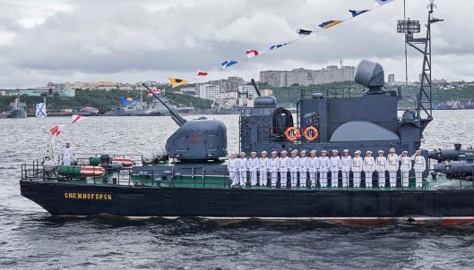 FARTØY: Fra paraden i Severomorsk på Kola-halvøya. FARTØY: Fra paraden i Severomorsk på Kola-halvøya.