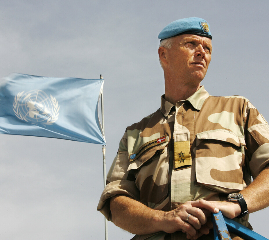 SJEF: Robert Mood har vært sjef for flere avdelinger. Her som sjef for UNTSO, FNs eldste fredsbevarende operasjon.