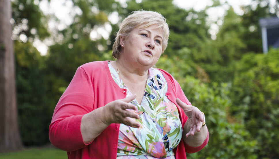 FRYKTER ASYLBØLGE: Statsminister Erna Solberg frykter at den voldsomme krigføringen mellom Taliban og afghanske regjeringsstyrker kan utløse en ny bølge av asylsøkere til Europa og Norge. I helgen rykket Taliban inn i flere storbyer i landet, og de afghanske regjeringsstyrkene har tapt terreng etter at internasjonale styrker begynte å trekke seg ut