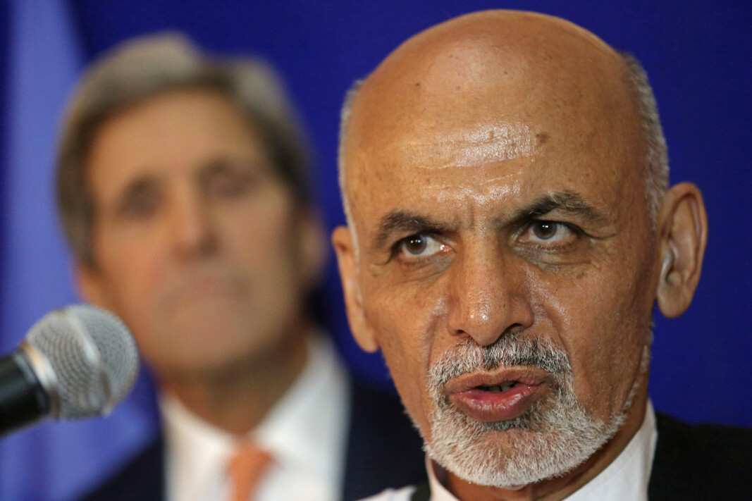 SKYLD: Afghanistans president Ashraf Ghani Ahmadzai mener det er USA sin skyld at landet befinner seg i den sikkerhetssituasjonen de er i nå. SKYLD: Afghanistans president Ashraf Ghani Ahmadzai mener det er USA sin skyld at landet befinner seg i den sikkerhetssituasjonen de er i nå.