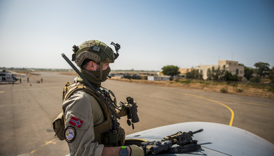 Norsk soldat i Mali.