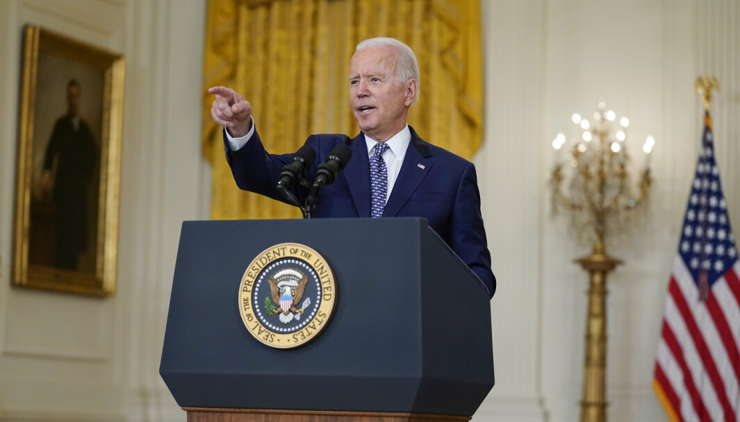 MØTTE PRESSEN: USAs president Joe Biden møtte pressen i Det hvite hus tirsdag.