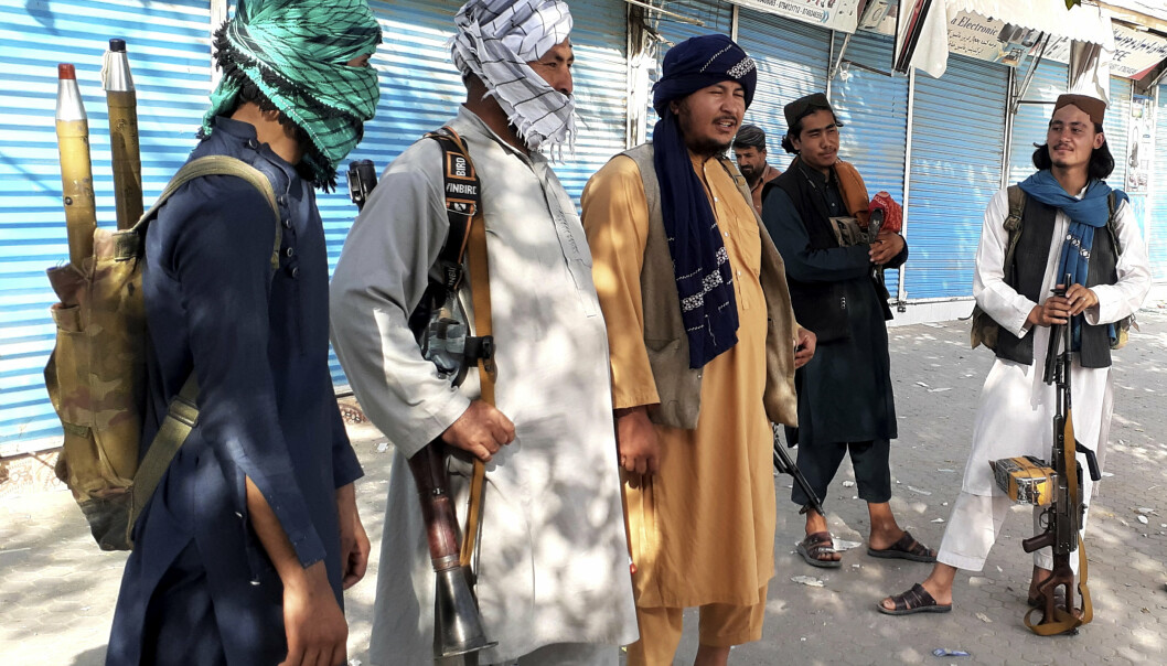 EROBRER: Taliban-krigere i Kunduz nord i Afghanistan, en av åtte provinshovedsteder opprørerne har erobret de siste dagene.