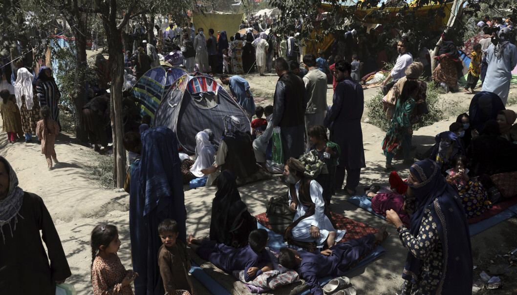 FORDREVNE: Tusenvis av internflyktninger fra krigsherjede områder av Afghanistan har de siste ukene søkt tilflukt i hovedstaden Kabul, der mange av dem har slått seg ned i parker. FORDREVNE: Tusenvis av internflyktninger fra krigsherjede områder av Afghanistan har de siste ukene søkt tilflukt i hovedstaden Kabul, der mange av dem har slått seg ned i parker.