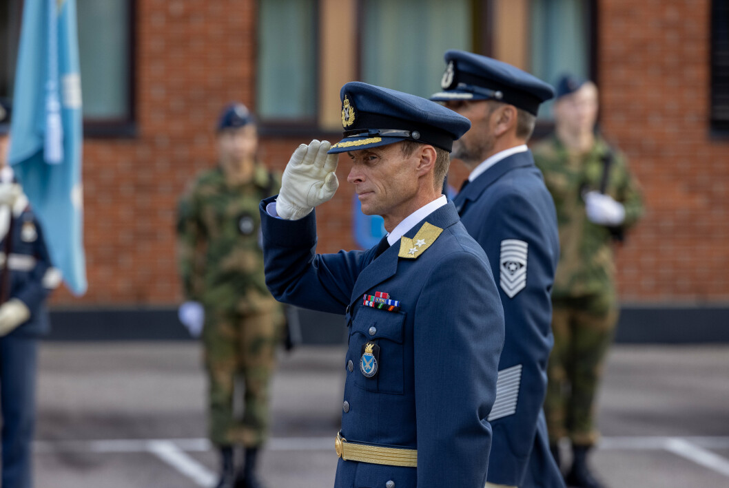 NY JOBB: Generalmajor Rolf Folland overtok i dag formelt som sjef for Luftforsvaret.