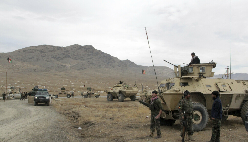 PRESS: Taliban skal ha erobret provinshovedsstaden Ghazni. Bildet viser afghanske soldater i provinsen i fjor.