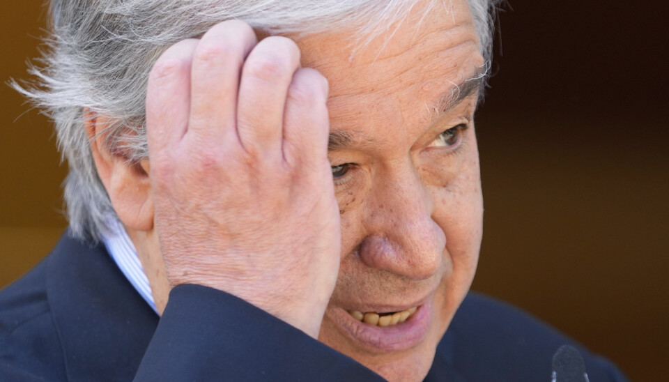 TILBAKEHOLDENHET: FN-sjef António Guterres oppfordrer Taliban til å vise tilbakeholdenhet.