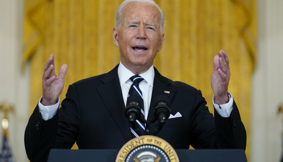 FORVENTET: USAs president Joe Biden tror det ville blitt kaos i Afghanistan uansett da USA trakk seg ut.