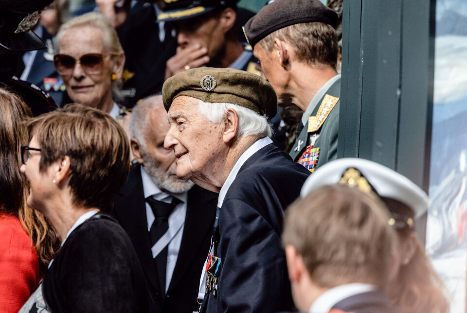HISTORISK: August Rathke var tilstede under åpning av en utstilling på Roseslottet i Oslo i 2021.