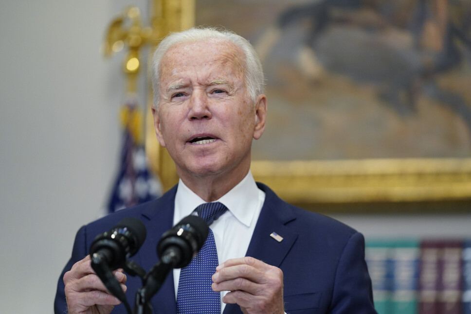 President Joe Biden under en TV-sendt tale søndag.
