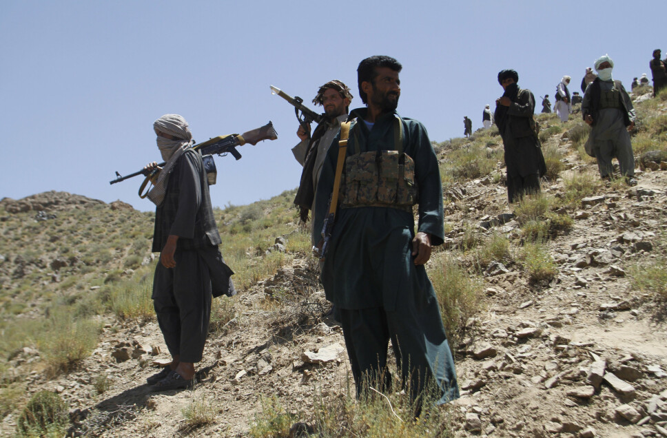 KRIGERE: Taliban-soldater fotografert i Herat-provinsen i 2016.