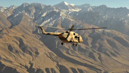 MI-17: Et afghansk helikopter av typen MI-17.