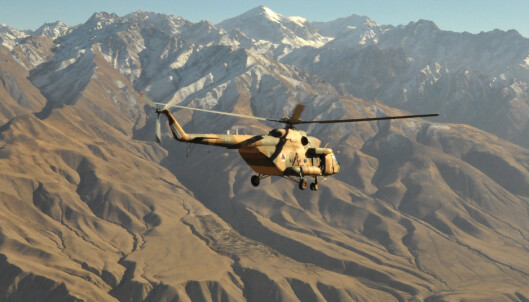 MI-17: Et afghansk helikopter av typen MI-17. MI-17: Et afghansk helikopter av typen MI-17.