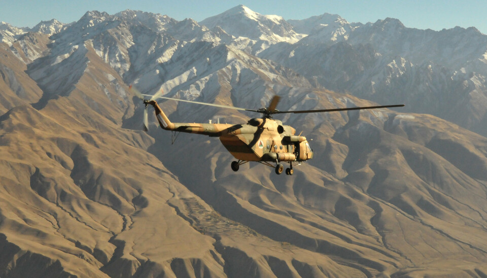 MI-17: Et afghansk helikopter av typen MI-17.