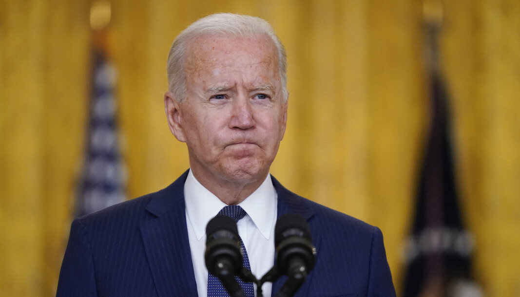 TORSDAG: USAs president Joe Biden var på talerstolen torsdag, for å snakke om bombingene i Kabul hvor flere amerikanske soldater ble drept. TORSDAG: USAs president Joe Biden var på talerstolen torsdag, for å snakke om bombingene i Kabul hvor flere amerikanske soldater ble drept.
