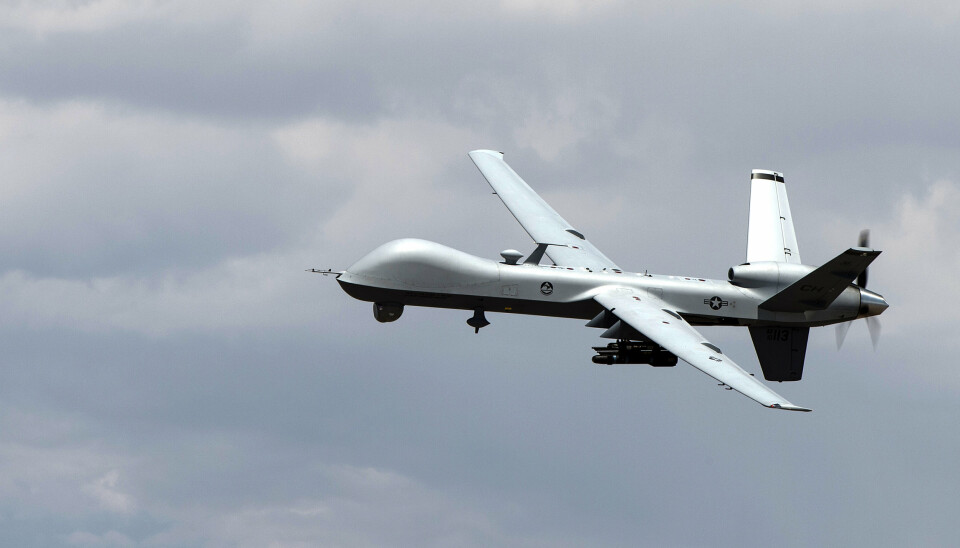 DRONE: MQ-9 Reaper droner utstyrt med Hellfire-missiler har blitt brukt i en rekke angrep mot antatte terrorister.