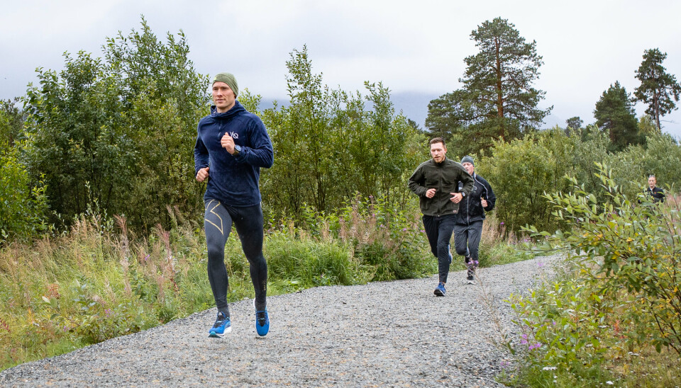 Sersjantene i Hæren som deltar på UiTs årsstudium i idrett, var fredag 3. september i full gang med å løpe intervaller i Bardufoss.