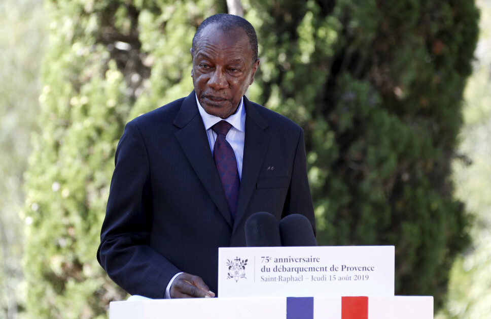 AVSATT: Guineas president Alpha Condé (bildet) ble pågrepet og avsatt i et kupp søndag.