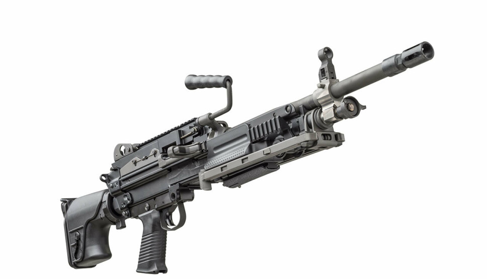 MG: Slik presenteres Minimi 7,62 Mk3 fra produsenten FN Herstal. Våpenet kommer i tillegg til lette Minimi-maskingevær i kaliber 5,56 som allerede brukes av Forsvaret.