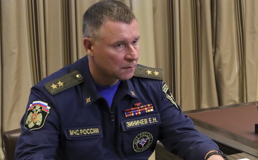 OMKOM: Russlands beredskapsminister, Jevgenij Zinitsjev, omkom under en øvelse OMKOM: Russlands beredskapsminister, Jevgenij Zinitsjev, omkom under en øvelse