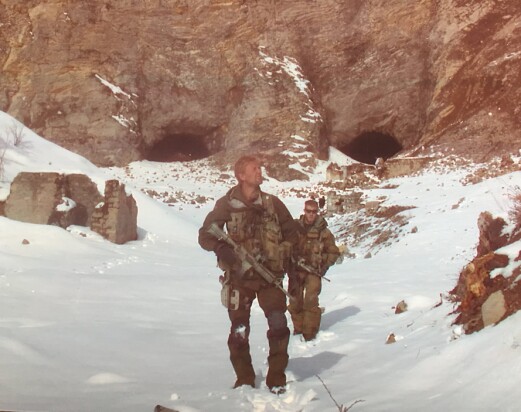 Eirik Kristoffersen i fjellene i Afghanistan. Eirik Kristoffersen i fjellene i Afghanistan.
